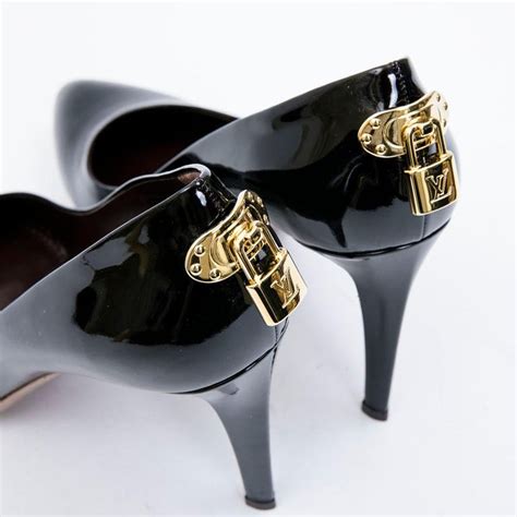 louis vuitton heels black|louis vuitton black high heels.